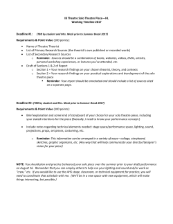 IB Theatre (Timeline)