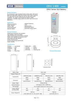 OPzV 2-800 2V800Ah