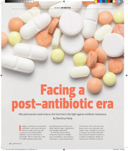 Facing a post-antibiotic era