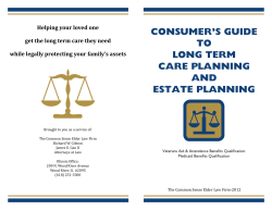 consumer`s guide to long term care planning and estate planning
