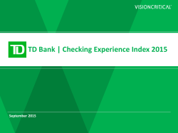 Checking Experience Index 2015