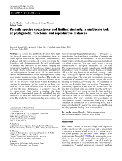 Parasite species coexistence and limiting similarity: a multiscale