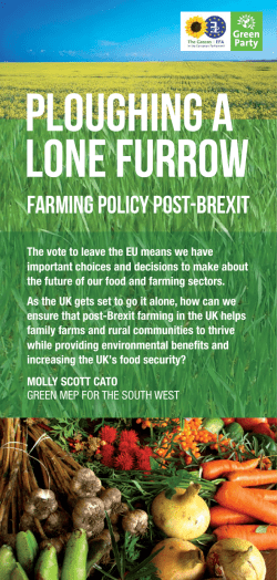 farming policy post-brexit