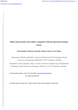 Sulfur and peroxide cured rubber composites with incorporated