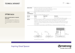 Optima Vector Technical Data Sheet
