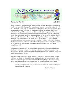Newsletter No 45