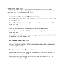 How to Avoid a &ldquo;Quote Bomb&rdquo; - Mercer Island School District