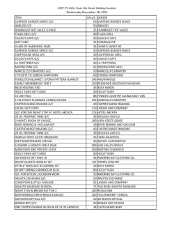 KEET-TV Gifts From the Heart Holiday Auction Wednesday