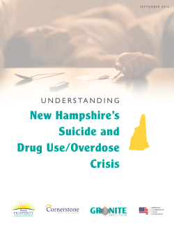 New Hampshire`s Suicide and Drug Use/Overdose Crisis