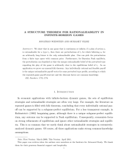 A Structure Theorem for Rationalizability in Infinite