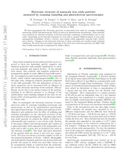 Electronic structure of nanoscale iron oxide particles measured by