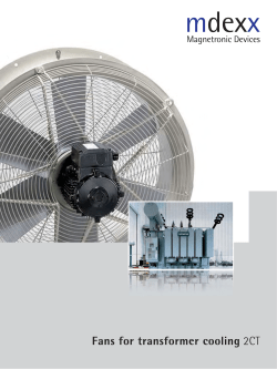 Fans for transformer cooling 2CT2 10