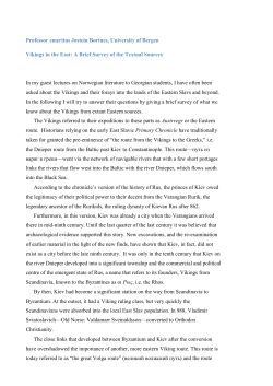 Professor emeritus Jostein B&oslash;rtnes, University of Bergen Vikings in