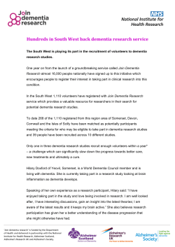 Press release for first year anniversary (South West Peninsula)