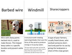 Barbed wire Windmill