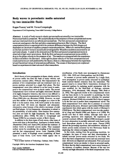 Body waves in poroelastic media saturated by two immiscible fluids