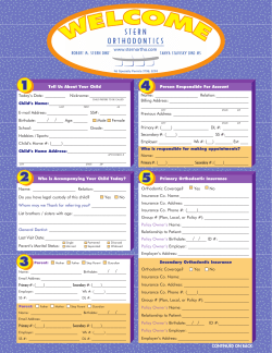 Tell Us About Your Child Today`s Date: ______ Nickname: Child`s