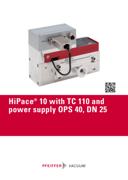 HiPace&reg; 10 with TC 110 and power supply OPS 40, DN 25