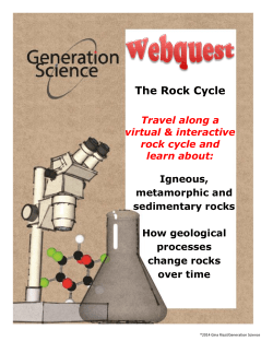 The Rock Cycle - Park Rapids school