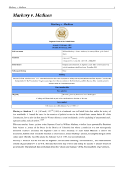 Marbury v. Madison