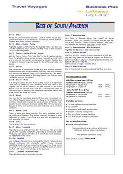 Combi Classic Best of South America 15 Days