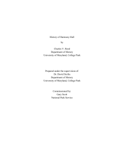 History of Harmony Hall