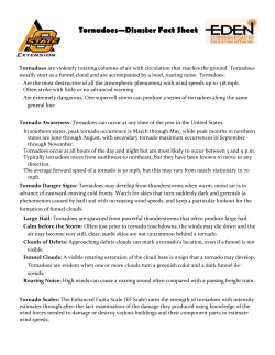 Tornado Disaster Fact Sheet - Oklahoma Cooperative Extension