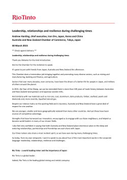 Leadership, relationships and resilience during