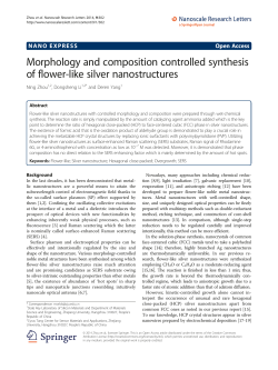 Morphology and composition controlled synthesis of flower