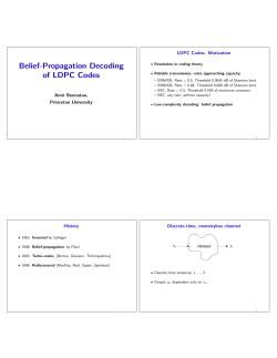 Belief-Propagation Decoding of LDPC Codes