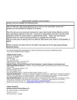 To a list of district schools vacancies, please click here.