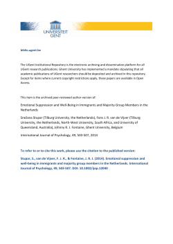 full text - Ghent University Academic Bibliography