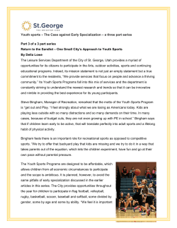 The Case Against Early Specialization Part 3