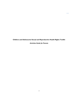 Children and Adolescents Sexual and Reproductive Health Rights