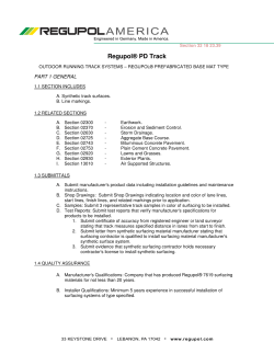 Regupol® PD Track - Sweets Construction
