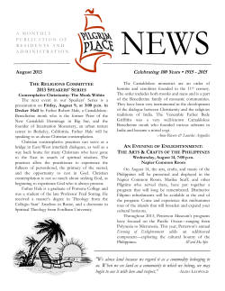 August 2013 - Pilgrim Place