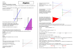 Algebra - Crawshaw Academy