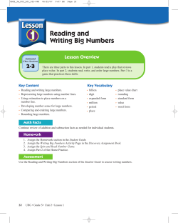 Reading and Writing Big Numbers
