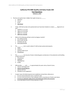 milk production test