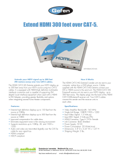 Extend HDMI 300 feet over CAT-5.