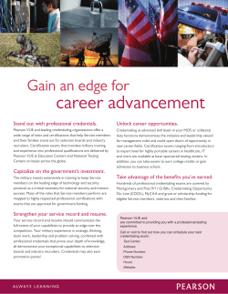 Gain an edge for career advancement