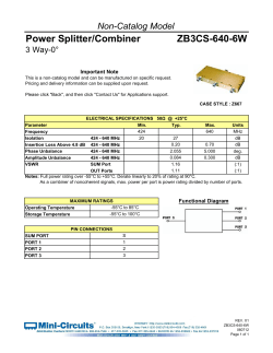 Power Splitter/Combiner ZB3CS-640-6W