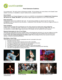 Photo Submission Guidelines