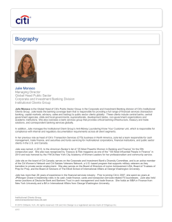 Julie Monaco Bio - George Washington University School of Business