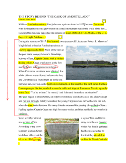 THE STORY BEHIND &ldquo;THE CASK OF AMONTILLADO&rdquo;