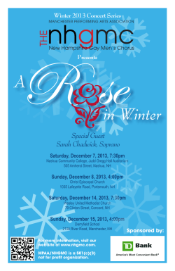 A in Winter - New Hampshire Gay Men`s Chorus