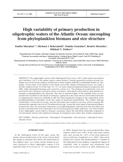 High variability of primary production in oligotrophic waters of the