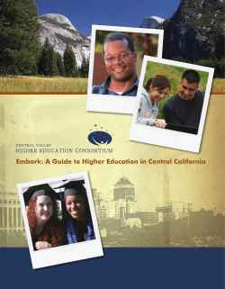 A Guide to Higher Education in Central California