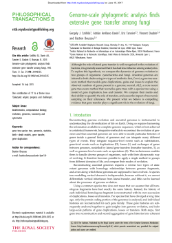 Genome-scale phylogenetic analysis finds extensive gene transfer