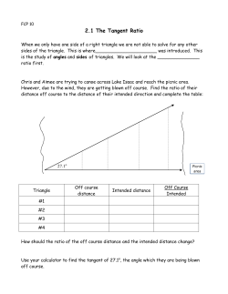 2.1 The Tangent Ratio